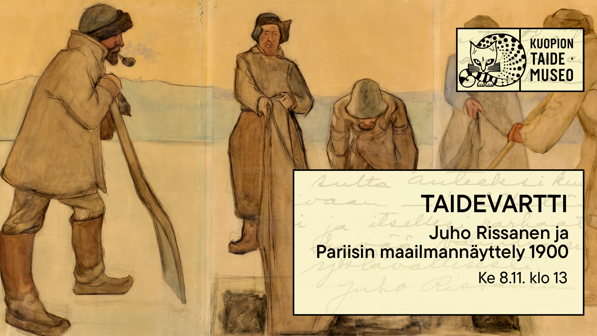 Kuopion taidemuseo Juho Rissanen – Kuvauksen vilkkaus 29.9.2023–7.4.2024 Taidevartti: Juho Rissanen ja Pariisin maailmannäyttely 1900 Ke 8.11. klo 13